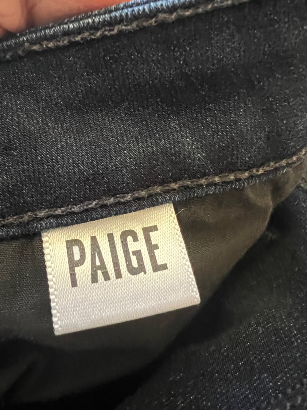 PAIGE Skyline Bootcut Jeans Dark Wash High Rise Stretch Denim 31 Long 34 Tall - Picture 6 of 7